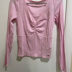 Hollister Pink Long Sleeve Tee